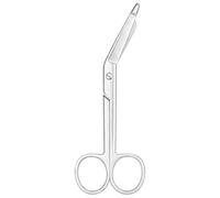 Ainiv 1PCS Stainless Steel Scissor, Curved Scissors, Household Scissors for Office Work, Housework, Handicrafts, Sewing, Natural Steel, 14cm