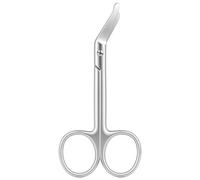 Ainiv 1PCS Stainless Steel Scissor, Curved Scissors, Household Scissors for Office Work, Housework, Handicrafts, Sewing, Natural Steel, 11cm