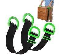 Ainiv 2 Pack Adjustable Lifting Moving Straps, Lifting Straps Set for Moving, Multi-Person Retractable Carrying Strap for Single Multiple Person Use Movers Furniture, Boxes, Construction Materials