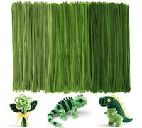 Ainiv 300PCS Pipe Cleaners for Craft, 30cm Green Series Crafting Pipe Cleaners, Fuzzy Sticks Craft Supplies, Chenille Stems for DIY, Arts&Crafts for Christmas Tree Creative Handmade DIY Decoration