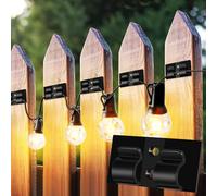 Ainiv 30PCS Hooks for Outdoor String Lights - Black Clips With Waterproof Adhesive Strips, Self-Adhesive Cable Tidy Hooks for Hanging Christmas, Halloween Lights, Party Decorations