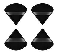Ainiv 4 PCS Powder Puff, Triangle Makeup Puff, Reusable Soft Powder Sponge, Washable Wet Dry Dual-Use Cosmetic Puff, Face Powder Puff for Loose Powder Foundation Cream Blush Wetand or Pressed Powder