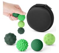 Ainiv 4PCS Magnetic Balls Fidget Toys, Silicone Anti Stress Balls Fingers Toy for Autism ADHD Anxiety, Quiet Office Desk Toy, Fun Textures Sensory Toys for Adults & Teens (Green)