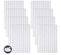 Ainiv 504 Pairs Self-Adhesive Hook and Loop Dots, 10mm Double-Sided Adhesive Tape Stickers, Removable Adhesive Sticker Traceless, Waterproof DIY Stickers Crafts Dots Round Pads for Home School Office