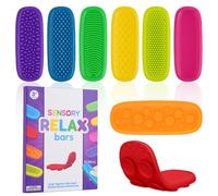 Ainiv 8 Pack Sensory Stones, Silicone Worry Stone for Autism, ADHD Anxiety and Stress Relief, Fidget Tools Sensory Stone for Workplace, Calming Silent Fidget Tools