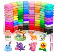 Ainiv Air Dry Clay, 96PCS Ultra Light Modeling Clay with 6 Carving Tools, Creative Art DIY Creative Magic Clays, No-Toxic Modeling Dough, Arts and Crafts Kits for Boys Girls, Best Gifts for Kids