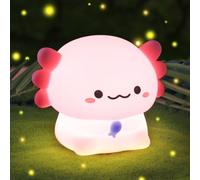 Ainiv Axolotl Night Light, Cute Silicone Axolotl Lamp for Kids
