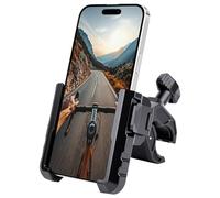 Ainiv Bike Phone Holder, Motorcycle Phone Mount Holder, 1s Quick Release, Not Block Camera, for Bicycle Motorcycle Scooter E-Bike, Compatible with iPhone Android Smartphones(All Width of 2.56"-3.54")