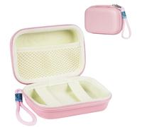 Ainiv Digital Camera Case, Compact Camera Pouch for Sony ZV-1/for Ricoh GR/for Casio zr1000/for Canon G7/SX720/for Panasonic ZS110, Travel Cameras Storage Holder for Accessories SD Card (Pink)