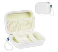 Ainiv Digital Camera Case, Compact Camera Pouch for Sony ZV-1/for Ricoh GR/for Casio zr1000/for Canon G7/SX720/for Panasonic ZS110, Travel Cameras Storage Holder for Accessories SD Card (White)