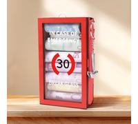 Ainiv Funny Gift Emergency Box, In Case of Emergency Break Glass with Hammer, 30th Birthday Gifts for Women and Men, Personalized Prank Gag Gift, Desk Decor for Holding Money Chocolate Candy Voucher