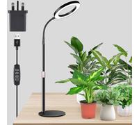 Ainiv Grow Light for Indoor Plants, Full Spectrum Grow Lights, Grow Light Lamp with 6/12/16H Timer, 43-60cm Height Adjustable Desktop Lift,80 LED Lamp Beads, Light for All Kinds of Plants