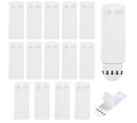 Ainiv Large Universal Frame Hanger, Picture Hooks No Nails Removable, 14 Picture Hangers, 24 Large Removable Adhesive Strips, Damage Free Picture Hanging Hooks Heavy Duty Frames and Wall Decorations