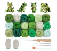 Ainiv Needle Felting Kit, 9 Colors x 2 Packs Needle Felting Wool