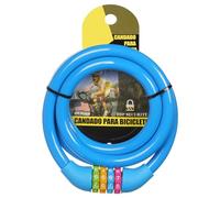 Ainiv Portable 4-Digit Password Bicycle Lock, 120cm Anti-Theft Resettable Combination Lock for Bike, Motorbike, Scooter, Skateboard, Gate, Fence (Blue)
