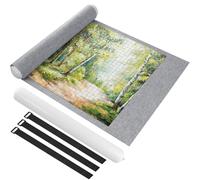 Ainiv Puzzle Roll Jigsaw Storage Felt Mat | Portable Puzzle Mat with Auxiliary Lines for up to 1500Pcs Foldable Puzzles Saver Felt Pad for Children Adults Gifts