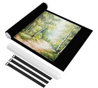 Ainiv Puzzle Roll Jigsaw Storage Felt Mat, Portable Puzzle Roll Up Storage Mat with Auxiliary Lines for up to 1500Pcs Foldable Puzzles Saver Felt Pad for Children Adults Gifts