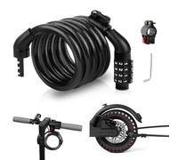 Ainiv Scooter Lock, Security 4 Digit Resettable Combination Scooter Locer, 120cm/8mm Anti-Theft Ideal Coiling Cycle Cable Lock, Ideal for Xiaomi M365/Pro2/Bicycle/Lawnmowers Moto/Door/Gate Fence
