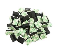 Ainkou 50 PCS Self Adhesive Cable Clip Cable Management Clips cord holder clips for Car, Office and Home (Black)