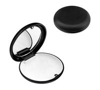 Ainkou Retainer Case with Mirror, Slim Magnetic Closure Partial Denture Dental Aligner Case Retainer Storage Liner Orthodontic Box Compatible with Invisalign Trays Braces - Black