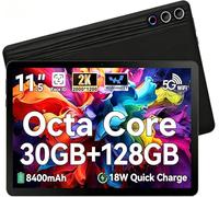 Ainmel 11.5 inch Tablet, Android Tablet, 2K Display (2000x1200 IPS), Octa-Core CPU, 30GB+128GB(TF 1TB), 8400mAh, 13MP+8MP, Widevine L1, Wi-Fi 6, 18W Quick Charge Gaming Streaming Study Tablets Pad