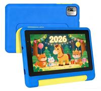 Ainmel 7 inch Kids Tablet with Case, Android Tablet for Kids Ages 3-12 Years, 8GB+64GB(128GB TF Expand), Quad-Core Processor, Parental Controls, WiFi 6, BT5.3,Preloaded Edu Apps Tablets Pad (Blue)