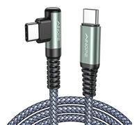 AINOPE USB C to USB C Cable 60W 3.1A, Type C to Type C Cable Right Angle, Compatible with Samsung Galaxy S21 S20, Note 20/10/9/8, MacBook Air/Pro 13'', iPad Mini 6/Pro/Air 2020,Pixel [1M]