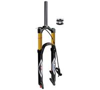 aiNPCde MTB Front Fork 26 Bike Air Fork 27.5 29 Inch 140mm Travel, FO01-RK21 1-1/8" Straight/Tapered Tube XC Mountain Bike Bicycle Suspension Fork for 1.5-2.45" Tires