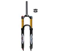 aiNPCde MTB Front Fork 26 Bike Air Fork 27.5 29 Inch 140mm Travel, FO01-RK21 1-1/8" Straight/Tapered Tube XC Mountain Bike Bicycle Suspension Fork for 1.5-2.45" Tires