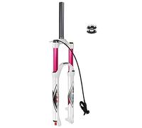 aiNPCde MTB Front Forks Mountain Bike Suspension Fork 26 27.5 29 Inch Travel 140mm, Rebound Adjust 1-1/8 Straight/Tapered Tube QR 9mm XC Air Forks for 1.5-2.45" Tires
