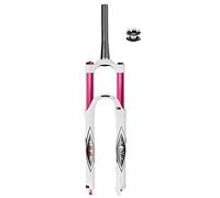 aiNPCde MTB Front Forks Mountain Bike Suspension Fork 26 27.5 29 Inch Travel 140mm, Rebound Adjust 1-1/8 Straight/Tapered Tube QR 9mm XC Air Forks for 1.5-2.45" Tires