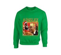 Ainsley Harriott Funny Christmas Jumper Homage Cooking Show Meme Ugly Rude Sweater Vintage Food Lovers Xmas Unisex kids adults Sweatshirt(4XL, Irish Green)