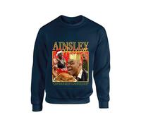 Ainsley Harriott Funny Christmas Jumper Homage Cooking Show Meme Ugly Rude Sweater Vintage Food Lovers Xmas Unisex kids adults Sweatshirt(4XL, Navy)