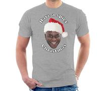 Ainsley Harriott Have A Spicy Christmas Men's T-Shirt Heather Grey