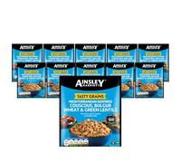 Ainsley Harriott Mediterranean Inspired Tasty Grains (10 x 100g) - Mediterranean-Style Flavoured Grains, Couscous, Rice & Bulgur Wheat, Just Add Water, Quick & Easy, Healthy Convenient Multipack