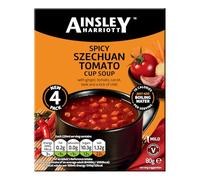 Ainsley Harriott Spicy Szechuan Tomato Cup Soup 8x80g sachets, Quick & Convenient Instant Soup, Quick Snack or Meal Alternative, Bulk Pack Multipack