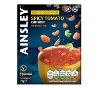 Ainsley Harriott Spicy Tomato Soup, Quick & Convenient Instant Soup, Bulk Pack Multipack; Pack of 8 x 4 Servings
