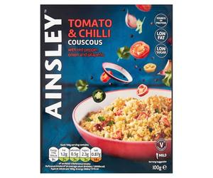 Ainsley Harriott Tomato & Chilli Couscous 100g, Simple Meal Solution, Healthy Lunch, Bulk Pack Mutlipack, Pack of 12 x 100g