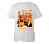 Ainsley Harriott Tshirt Funny Chef Meme Vintage Retro T-Shirt Gift for Food Lovers 90s Icon Mens Womens Unisex Kids Adults Tee Tops (White, 2XL)