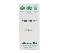 Ainsworths 30C Sulphur Homoeopathic Remedy - Pack of 120 Tablets