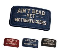 Ain't Dead Yet Vintage Hook, Embroidered Military Style Badge, Retro No-Nonsense Morale, Decorative Badge for Bags, Vests and Outdoor Gear (Blue-1pc)
