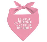 Ain't No Mama Like The One I Got Dog Bandana, Pink Pet Dog Scarf Accessories, Pets Triangle Muffler, Pet's Bandana for Small Medium Dogs, Gifts for Dogs Lover