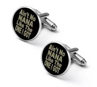 Ain't No Nana Like I Got Men's Cufflinks Tuxedo Cuff Links Dress Shirt Tie Accessories for Business Weddings