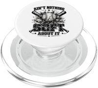 Ain't Nothing Soft About It Vintage Softball Athlete Quote PopSockets PopGrip for MagSafe