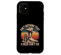 Ain't Nothing That A Beer Can't Fix Vintage Country Music Case for iPhone 11