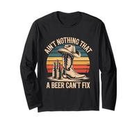 Ain't Nothing That A Beer Can't Fix Vintage Country Music Long Sleeve T-Shirt