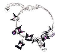 Ainvliya Br Charm Bracelets for Womens Girls, Adjustable Kur-omi Bracelet Kit Gifts Teenage Girl Jewellery Set Cartoon Cute Friendship Bracelet Perfect for Birthday Valentine's Day Mother's Day Gift