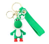 Ainvliya Mari Keyring, Yo-shi Figure Keyring,Cute Green Figure Keychain, PVC Cartoon Keychain for Kids Adults Fans