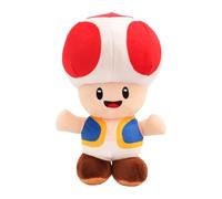 Ainvliya Toad Plush Toy Super Bro Plush Mushroom Red Soft Toys 21 cm, Cartoon Stuffed Doll for Babies, Cute Stuffed Animal Cuddly Toy Birthday Gift for Boys and Girls