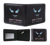 Ainvliya Venom Wallet for Kids, PU Leather Coin Purse Bi-Fold Wallets Cartoon Cool RFID Blocking Card Holder, Men Wallets with Zip Coin Pocket Birthday Gift for Boys Girls Fans